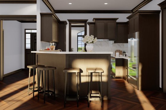 Interior - Kitchen for Traditional House Plan #17-541 - 4 bed, 2 bath