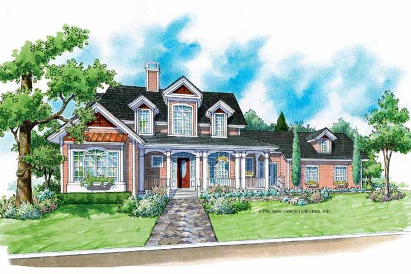 Dream House Plan - Victorian Exterior - Front Elevation Plan #930-195