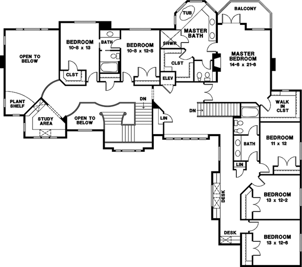 Mansion House Plans 8 Bedrooms
