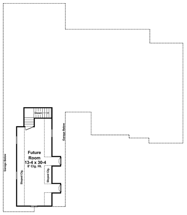 House Design - Country Floor Plan - Upper Floor Plan #21-412