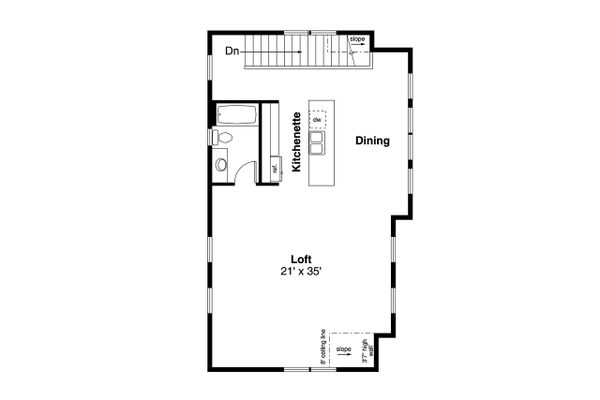 Craftsman Floor Plan - Upper Floor Plan #124-1222