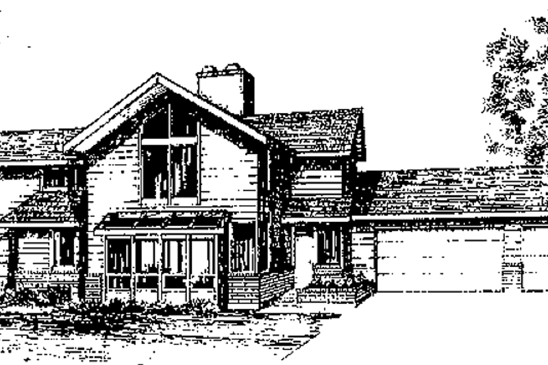 Home Plan - Country Exterior - Front Elevation Plan #60-940