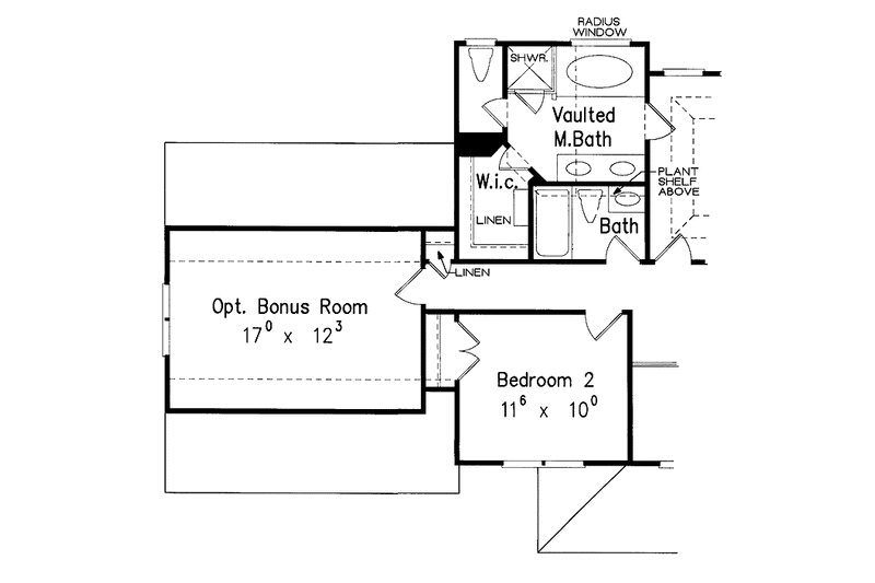 Home Plan - Floor Plan - Other Floor for Colonial House Plan #927-399 - 3 bed, 2.5 bath