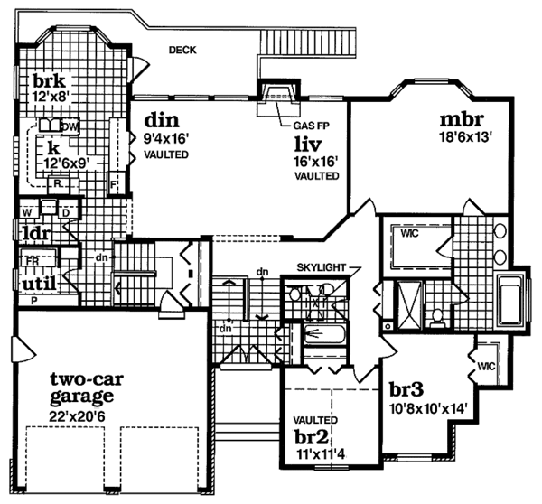 Home Plan - Contemporary Floor Plan - Main Floor Plan #47-905