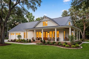 Exterior - Front Elevation 4 for Barndominium House Plan #430-416 - 3 bed, 2.5 bath