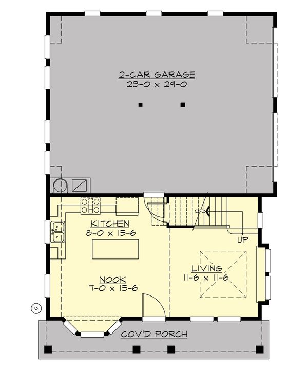 Cottage Floor Plan - Main Floor Plan #132-192