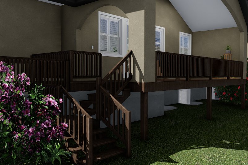 Dream House Plan - Traditional Exterior - Outdoor Living Plan #1060-61