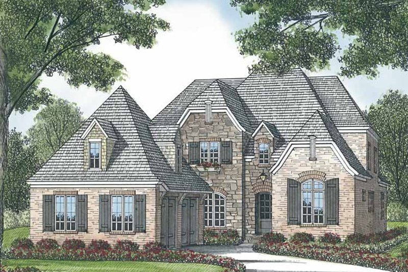 Home Plan - European Exterior - Front Elevation Plan #453-576