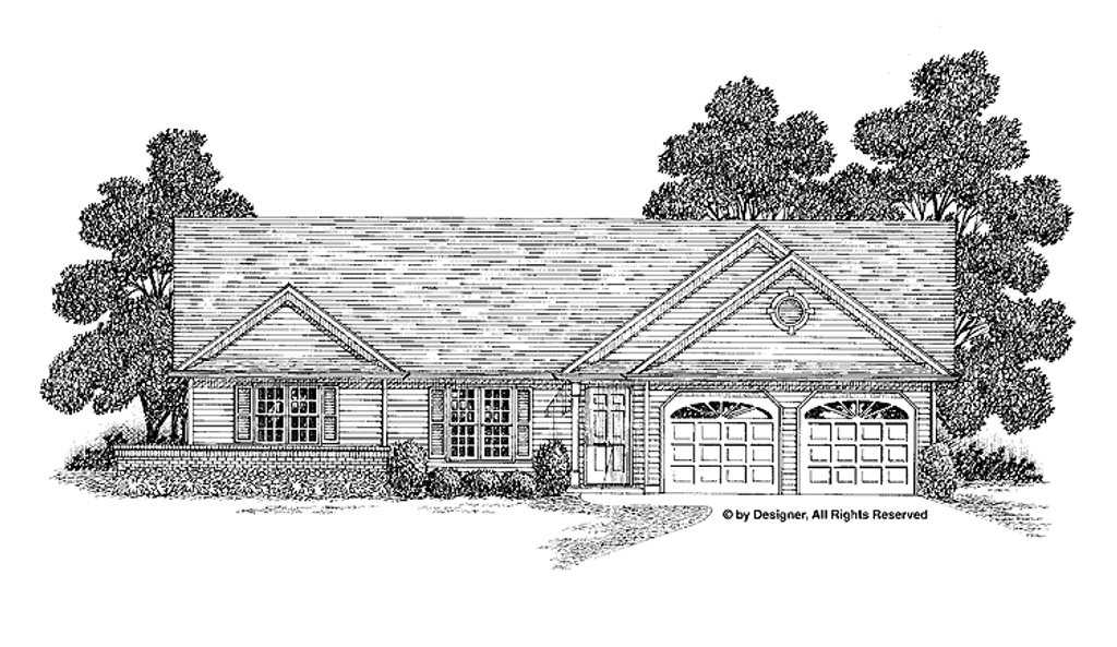 Ranch House Drawing Easy