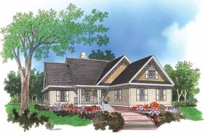 Ranch Exterior - Front Elevation Plan #929-560