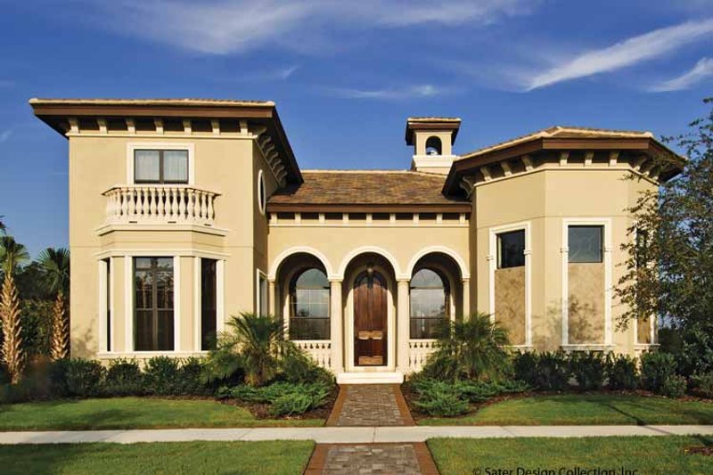 House Blueprint - Mediterranean Exterior - Front Elevation Plan #930-428