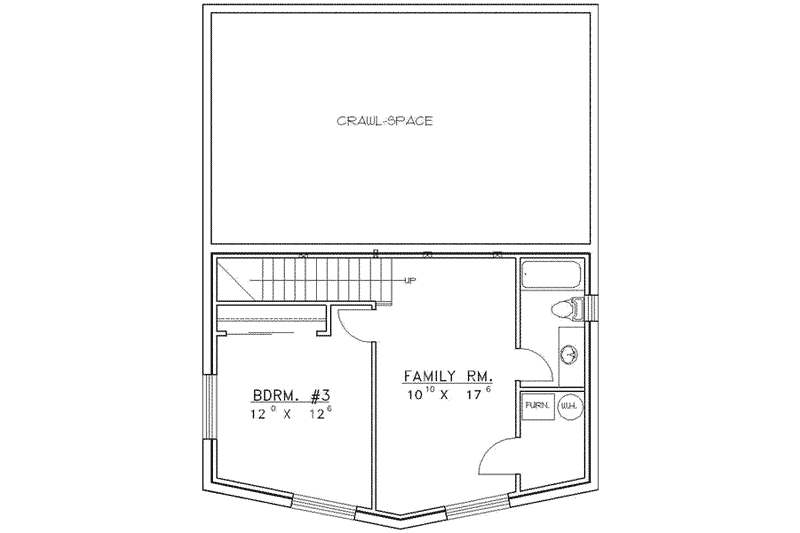Dream House Plan - Floor Plan - Lower Floor for Log House Plan #117-119 - 3 bed, 3 bath