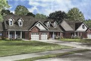 Country Style House Plan - 5 Beds 5.5 Baths 3976 Sq/Ft Plan #17-3076 