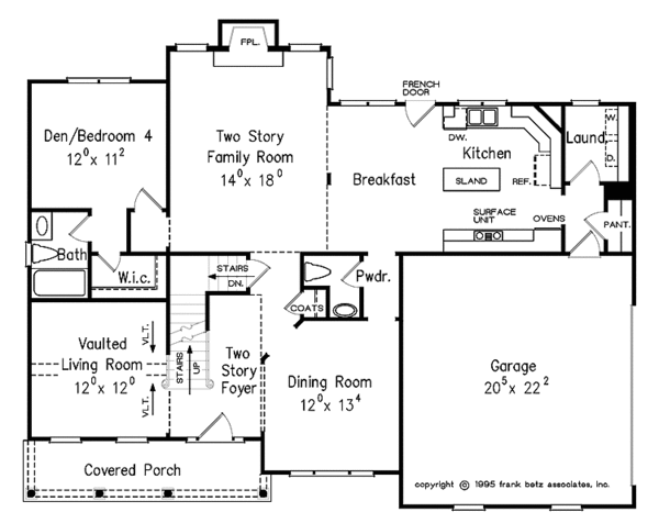 House Plan Design - Country Floor Plan - Main Floor Plan #927-157