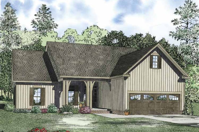 Architectural House Design - Ranch Exterior - Front Elevation Plan #17-3326