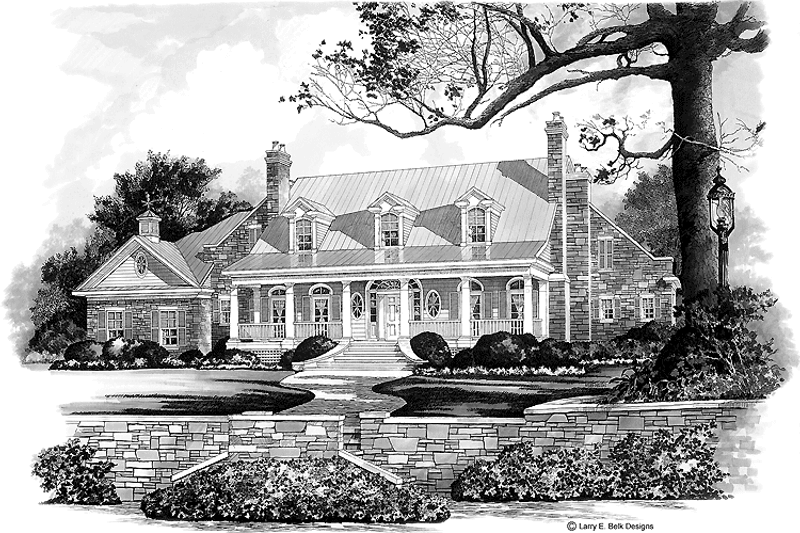 House Blueprint - Classical Exterior - Front Elevation Plan #952-249