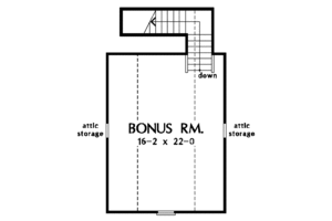 Floor Plan - Other Floor for Ranch House Plan #929-733 - 3 bed, 2 bath