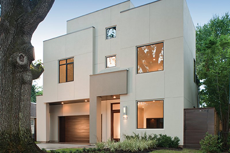 Architectural House Design - Exterior - Front Elevation 3 for Contemporary House Plan #1021-12 - 4 bed, 4.5 bath