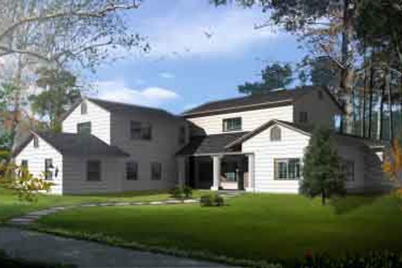 House Blueprint - Traditional Exterior - Front Elevation Plan #1-869