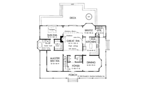 Floor Plan - Main Floor for Country House Plan #929-75 - 4 bed, 3.5 bath