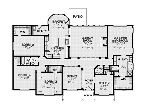 Home Plan - Country Floor Plan - Main Floor Plan #472-348