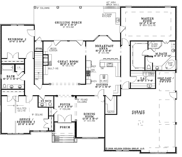 House Design - Traditional Floor Plan - Main Floor Plan #17-2775