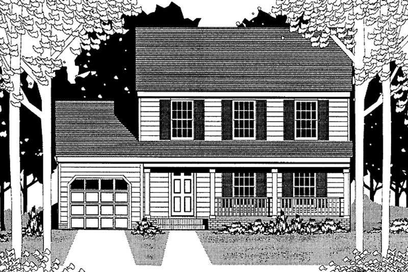 Home Plan - Country Exterior - Front Elevation Plan #1053-15