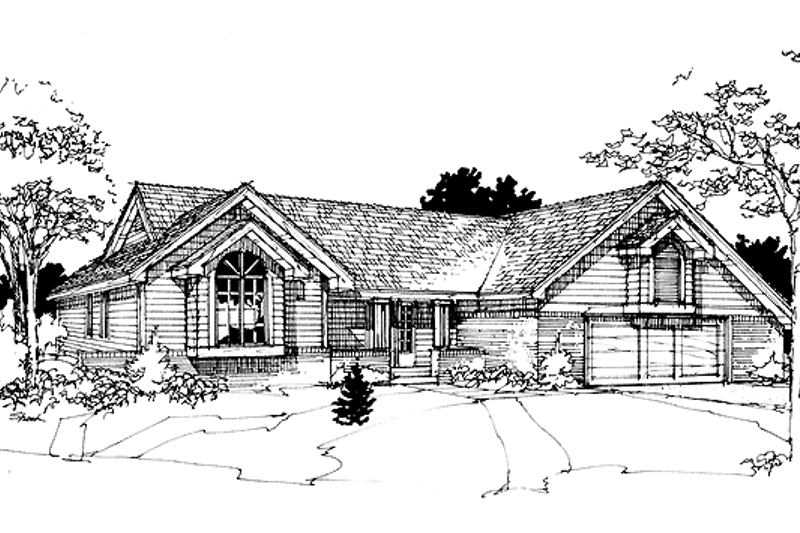 Architectural House Design - Country Exterior - Front Elevation Plan #320-679