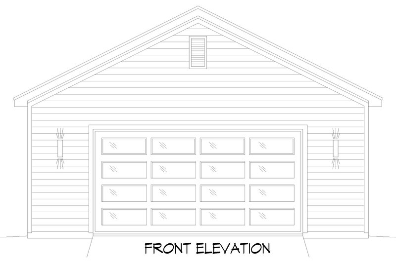 House Blueprint - Exterior - Front Elevation 3 for Country House Plan #932-1403, 0 bath