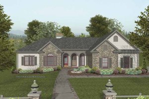 Exterior - Front Elevation 4 for Traditional House Plan #56-684 - 3 bed, 2.5 bath