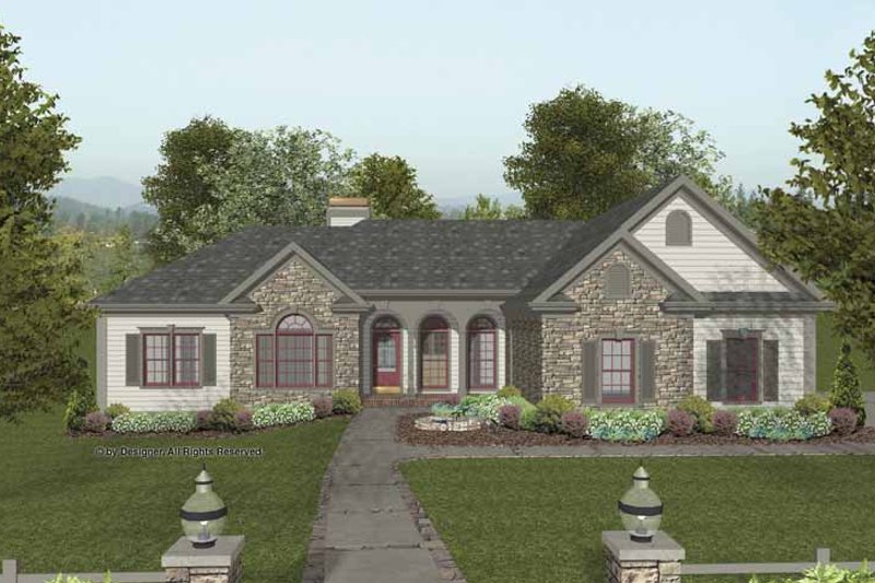 Dream House Plan - Exterior - Front Elevation 4 for Traditional House Plan #56-684 - 3 bed, 2.5 bath