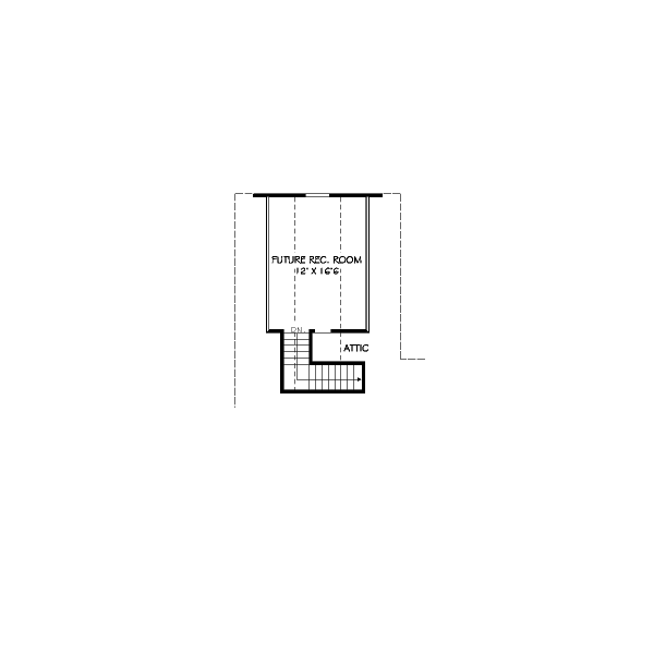 Floor Plan - Other Floor for European House Plan #424-76 - 3 bed, 2 bath