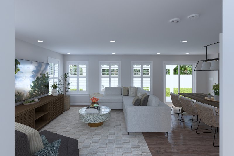 Architectural House Design - Interior - Family Room 1 for Farmhouse House Plan #1060-374 - 3 bed, 2.5 bath