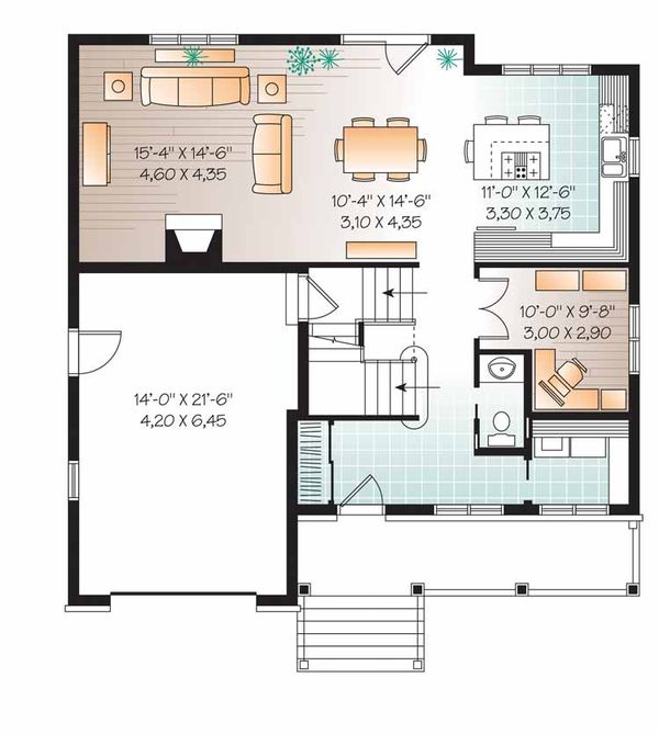 Dream House Plan - Country Floor Plan - Main Floor Plan #23-2542