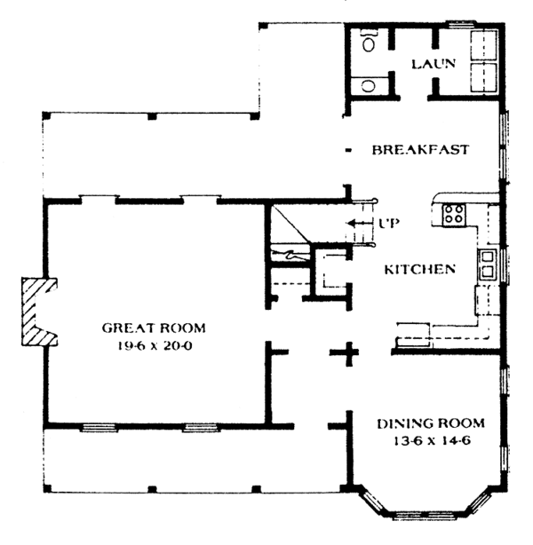 House Plan Design - Victorian Floor Plan - Main Floor Plan #1014-45