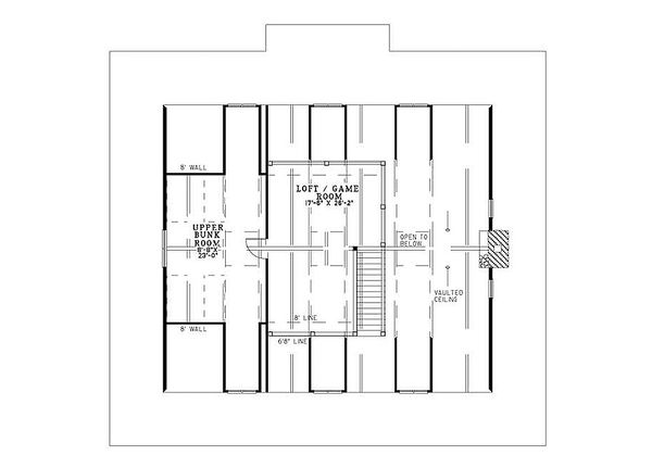 Home Plan - Country Floor Plan - Upper Floor Plan #17-653