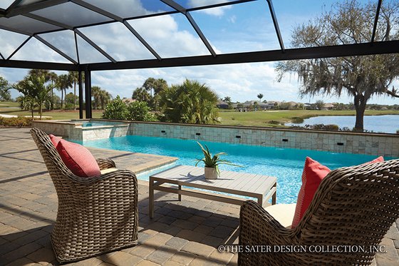 Exterior - Outdoor Living 1 for Mediterranean House Plan #930-456 - 3 bed, 4.5 bath