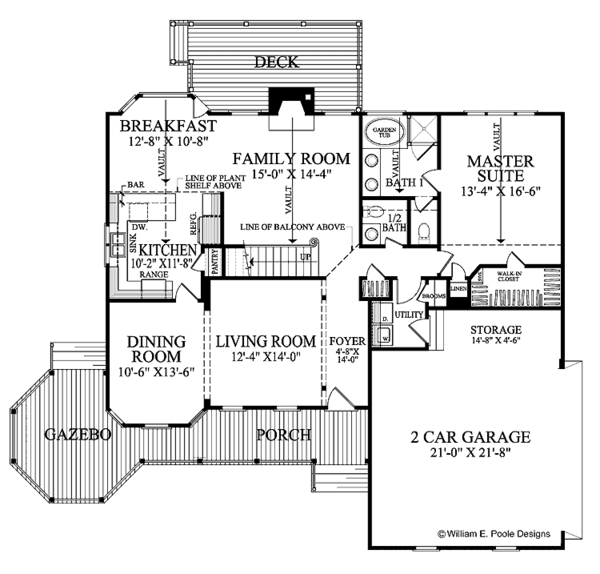 Architectural House Design - Victorian Floor Plan - Main Floor Plan #137-326