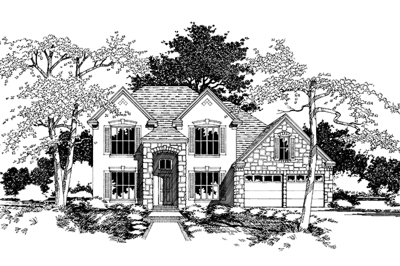 House Blueprint - Country Exterior - Front Elevation Plan #472-108