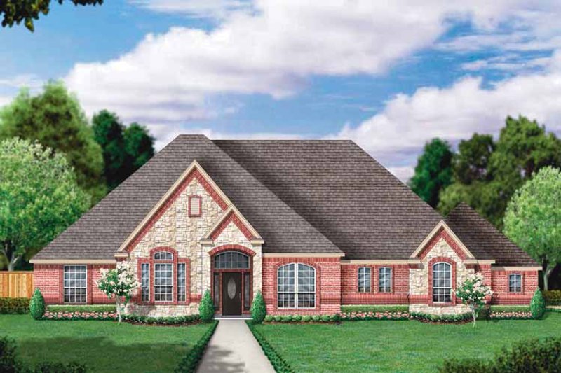 Architectural House Design - Country Exterior - Front Elevation Plan #84-648
