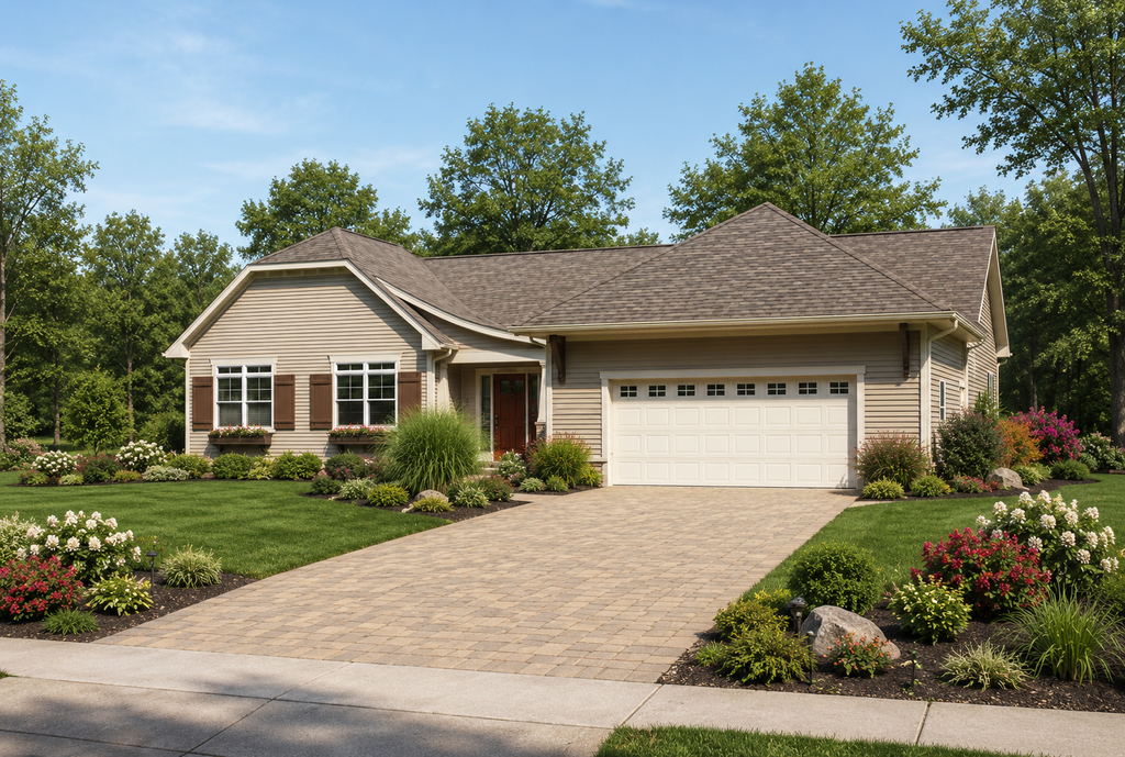 Exterior - Front Elevation 2 for Craftsman House Plan #928-125 - 2 bed, 2.5 bath