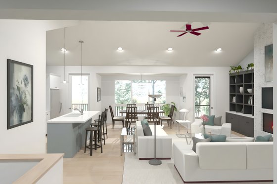 Interior - Entry for Modern House Plan #49-291 - 4 bed, 3.5 bath