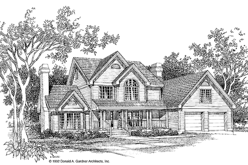 House Plan Design - Country Exterior - Front Elevation Plan #929-134