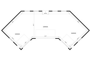Floor Plan - Main Floor for European House Plan #1060-167, 0 bath