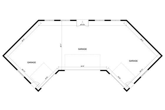 Floor Plan - Main Floor for European House Plan #1060-167, 0 bath