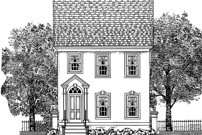 House Blueprint - Classical Exterior - Front Elevation Plan #1047-1