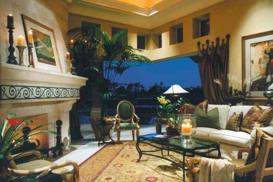 Interior - Family Room 2 for Mediterranean House Plan #930-104 - 3 bed, 4.5 bath