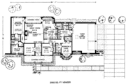 Colonial Style House Plan - 3 Beds 2.5 Baths 2082 Sq/Ft Plan #310-238 