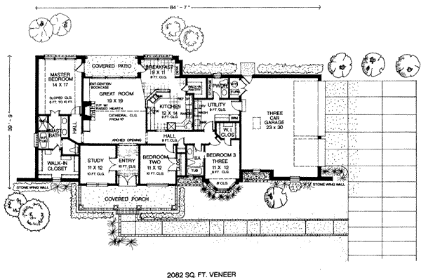 Colonial Floor Plan - Main Floor Plan #310-238