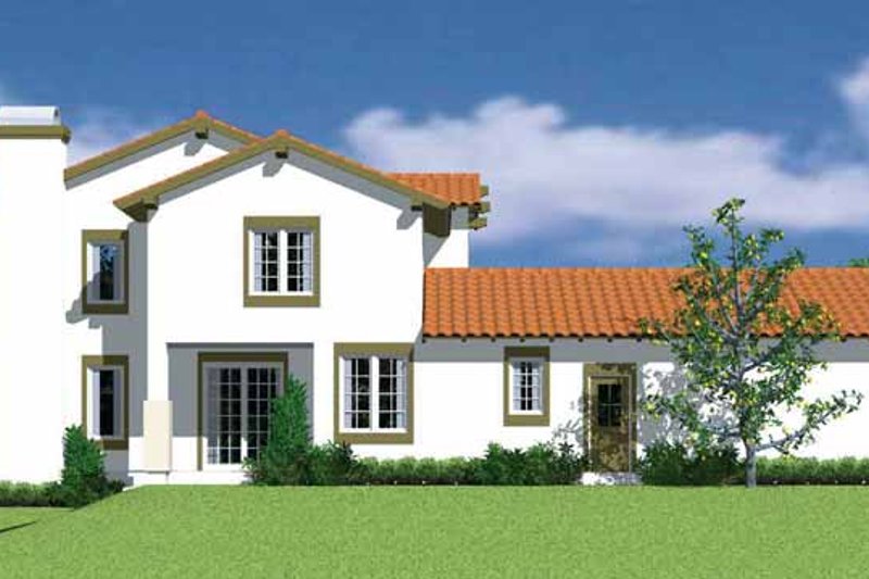 Home Plan - Exterior - Other Elevation for Mediterranean House Plan #72-1119 - 4 bed, 2.5 bath